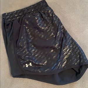 Black Under Armour Running Shorts WITH POCKETS!